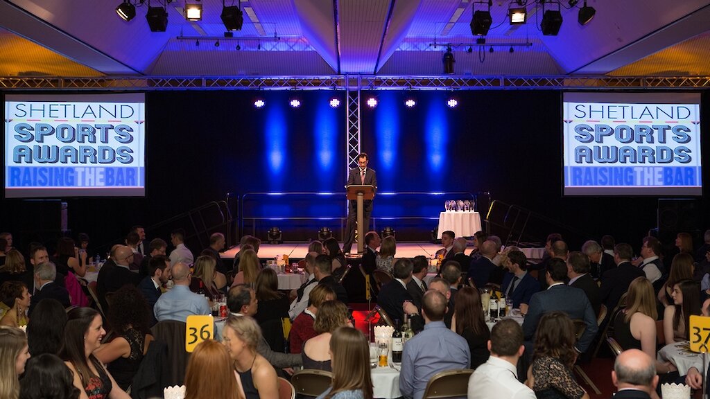 Over 270 people attended the Shetland Sports Awards 2016. Photo: Kevin Jones
