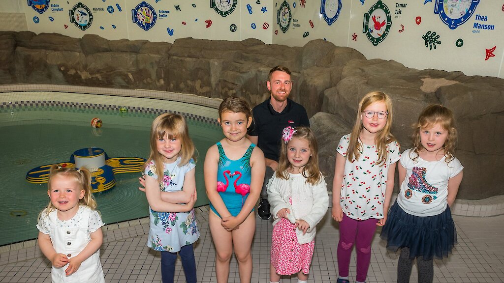 Competition winners with Jono Sandilands of ArtMachine (Shetland) Ltd (Missing from photo: Alduin Campbell and Tamar Tait)